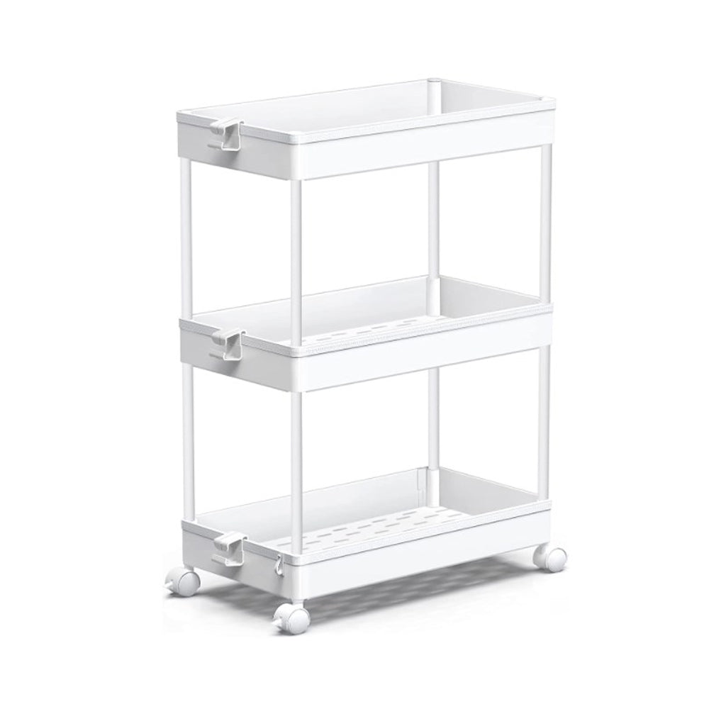 STORFEX 3-Tier Storage Rolling Cart - Organization Utility Cart