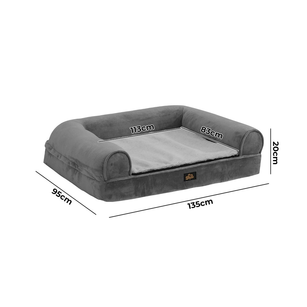 Pet Bed Memory Foam Orthopedic Removable Cover XXL