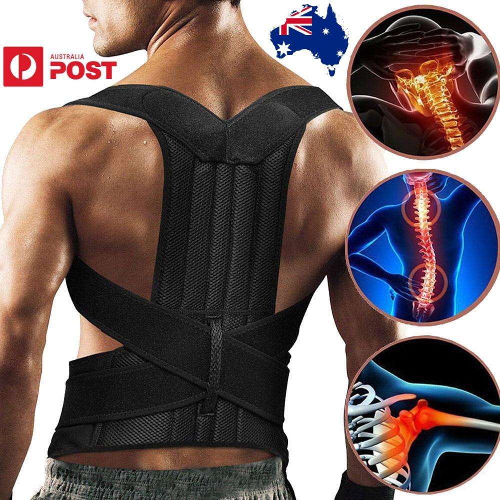 Back Posture Corrector Lumbar Shoulder Support Brace Belt Magnetic Women Men from HRIDZ