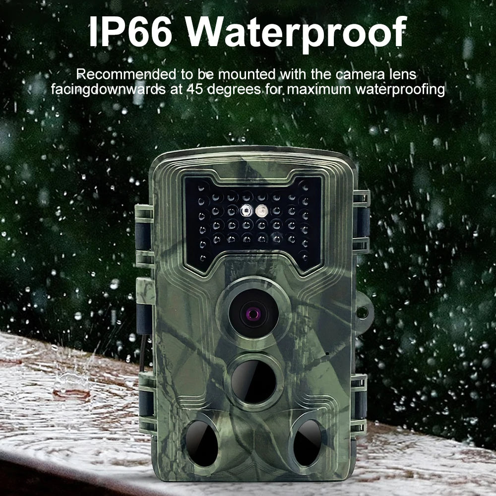 Fast Trigger Wildlife Scouting Trail Camera IP66 Waterproof, 1080P 36MP for Monitoring