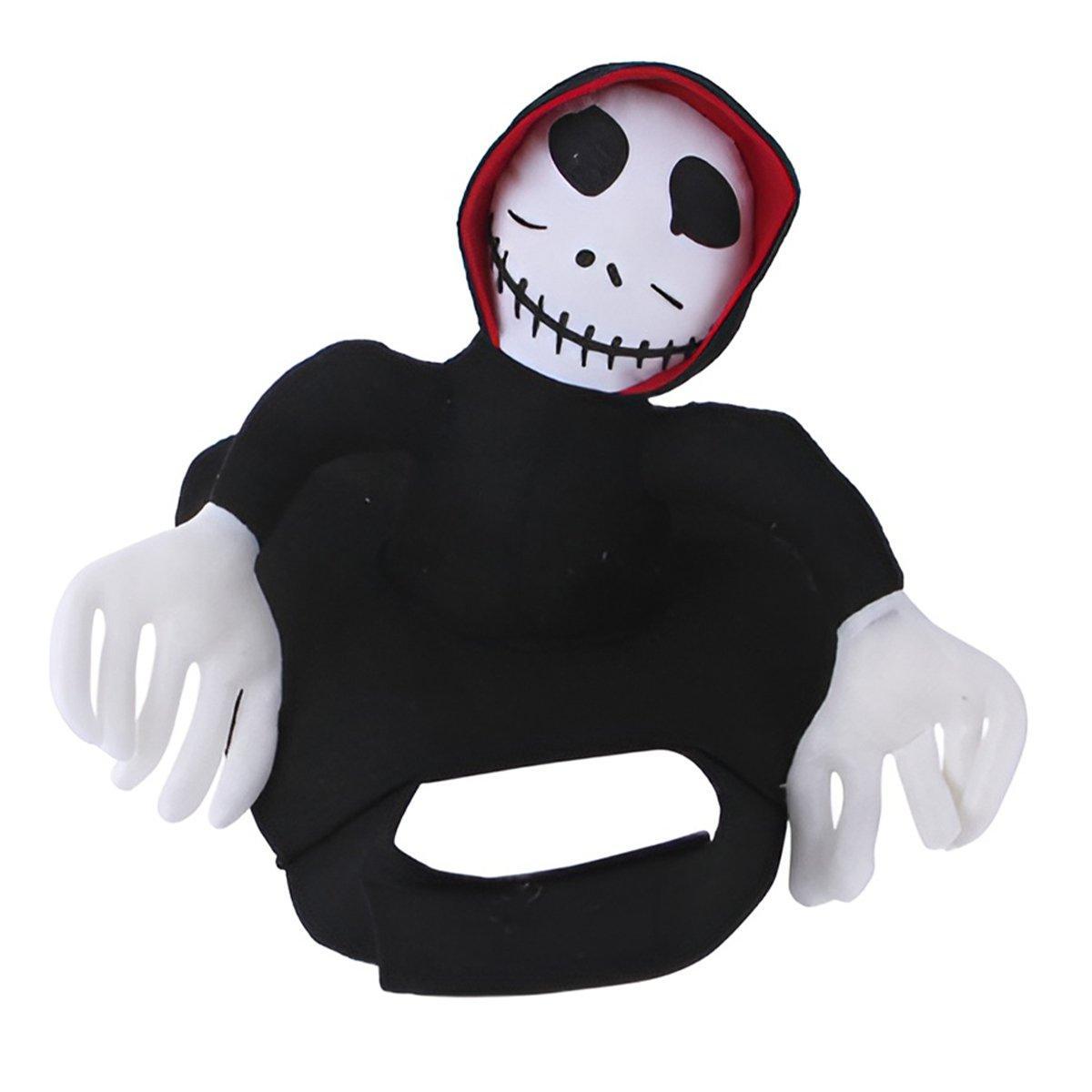 Halloween Dog Costume Pet Accessories Funny Dress Up for Small Medium Dogs - Little Devil Riding-L