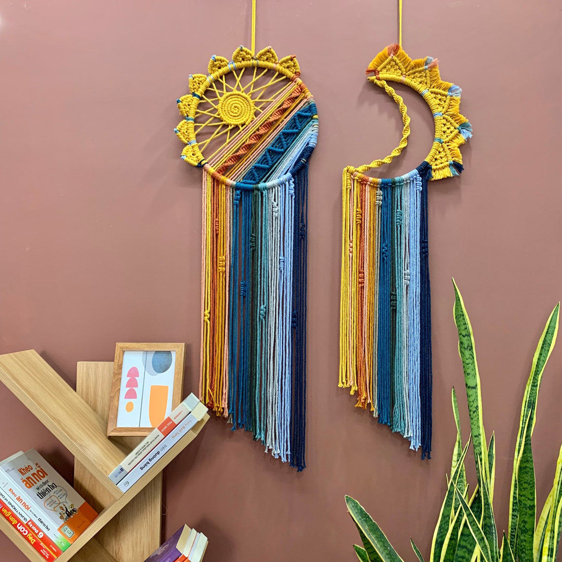 Colorful Tassel Dream Catcher - Bohemian Style Wall Decor (Sun)