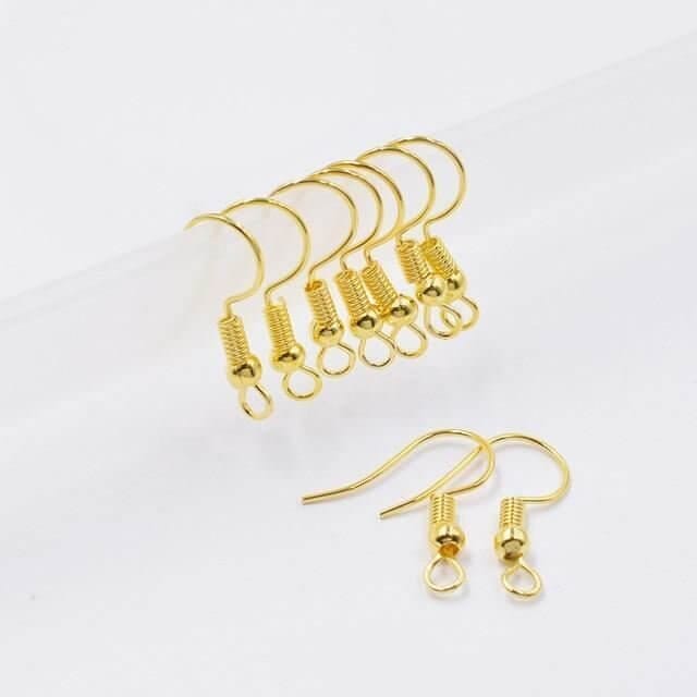 100pcs Findings Earrings Hooks Fittings Jewellery Making Supplies Accessories TheliCraft