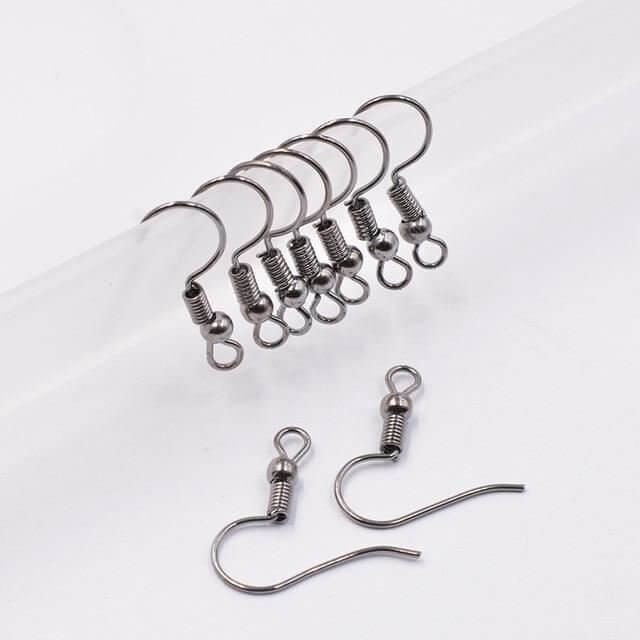 100pcs Findings Earrings Hooks Fittings Jewellery Making Supplies Accessories TheliCraft