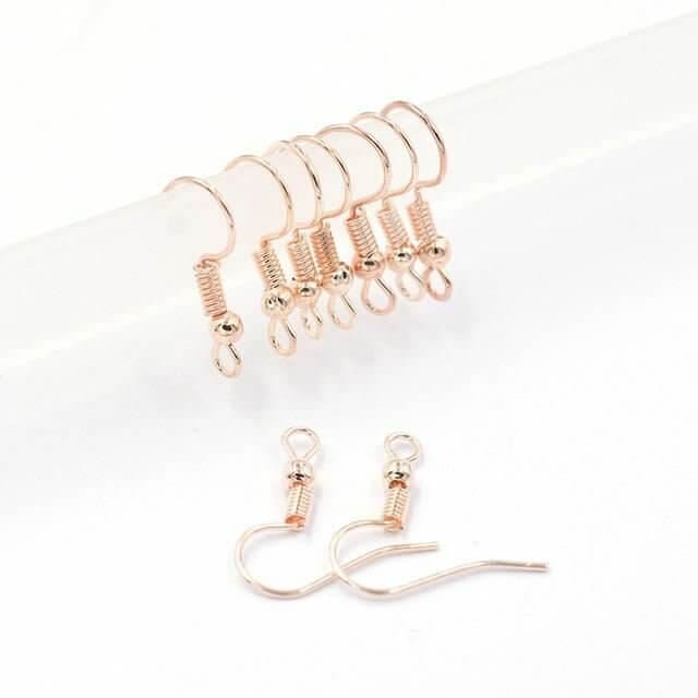 100pcs Findings Earrings Hooks Fittings Jewellery Making Supplies Accessories TheliCraft