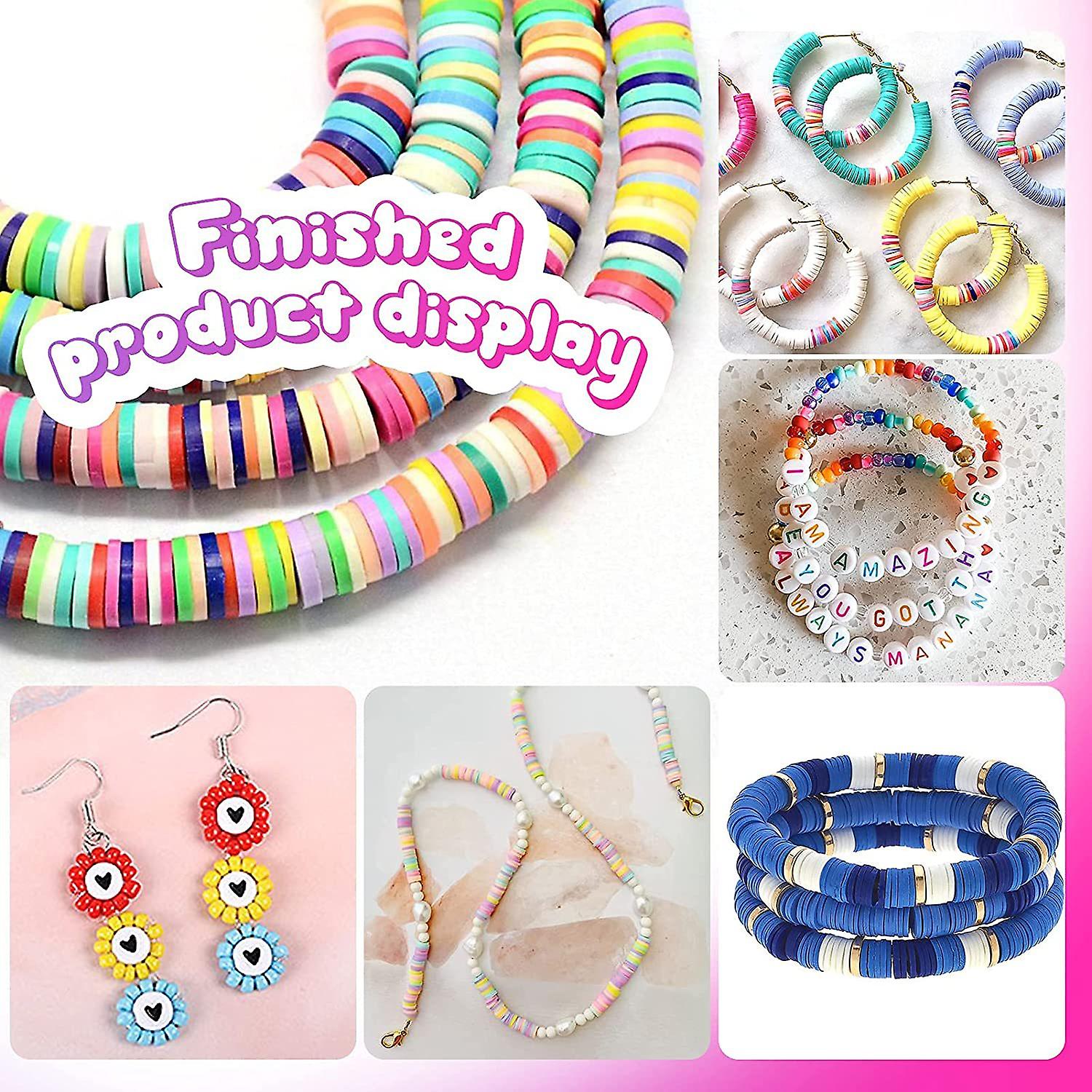 25000 Pcs 24 Girds DIY Acrylic Bead A-Z Letter Beads Polymer Soft Clay jewelry making Kit For Bracelet Making TheliCraft
