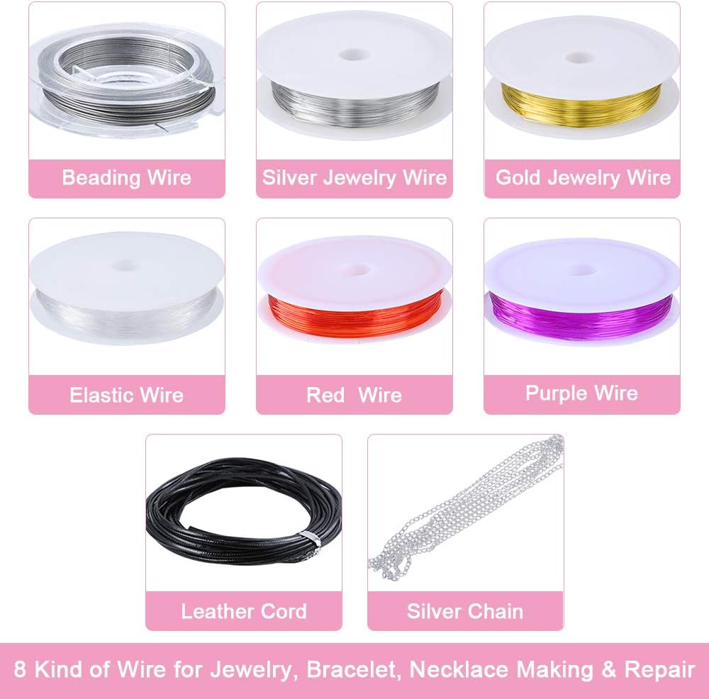 4-layer 2880Pcs Beads Charms Findings Beading Wire Kit For DIY Bracelets Necklace Earrings Deluxe Jewelry Making Supplies Kit TheliCraft