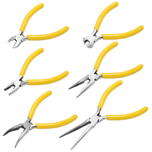 6-Piece Jewelers Pliers Set Jewelry Tools Kit, SourceTon Jewelry Making Tool Kit for Jewelry Beading Repair Making Supplies TheliCraft