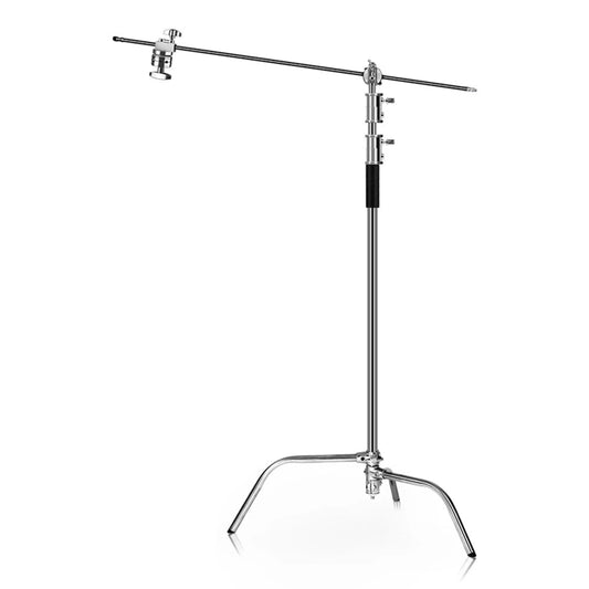 HRIDZ Stainless Steel Heavy Duty C Stand with Boom Arm for Bowen Light Softbox