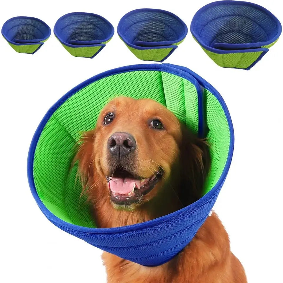 Extra Soft Dog Cone After Surgery Pet Recovery Collar Breathable Soft Adjustable