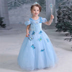 Enchanting Girls Butterfly Princess Dress - Perfect Kids Cosplay & Birthday Outfit