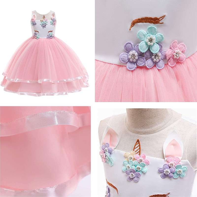 Unicorn Tutu Dress- Unicorn Dress - Unicorn Birthday dress with headband - Girls Unicorn Costume - Girls TUTU Dress - Unicorn Costume