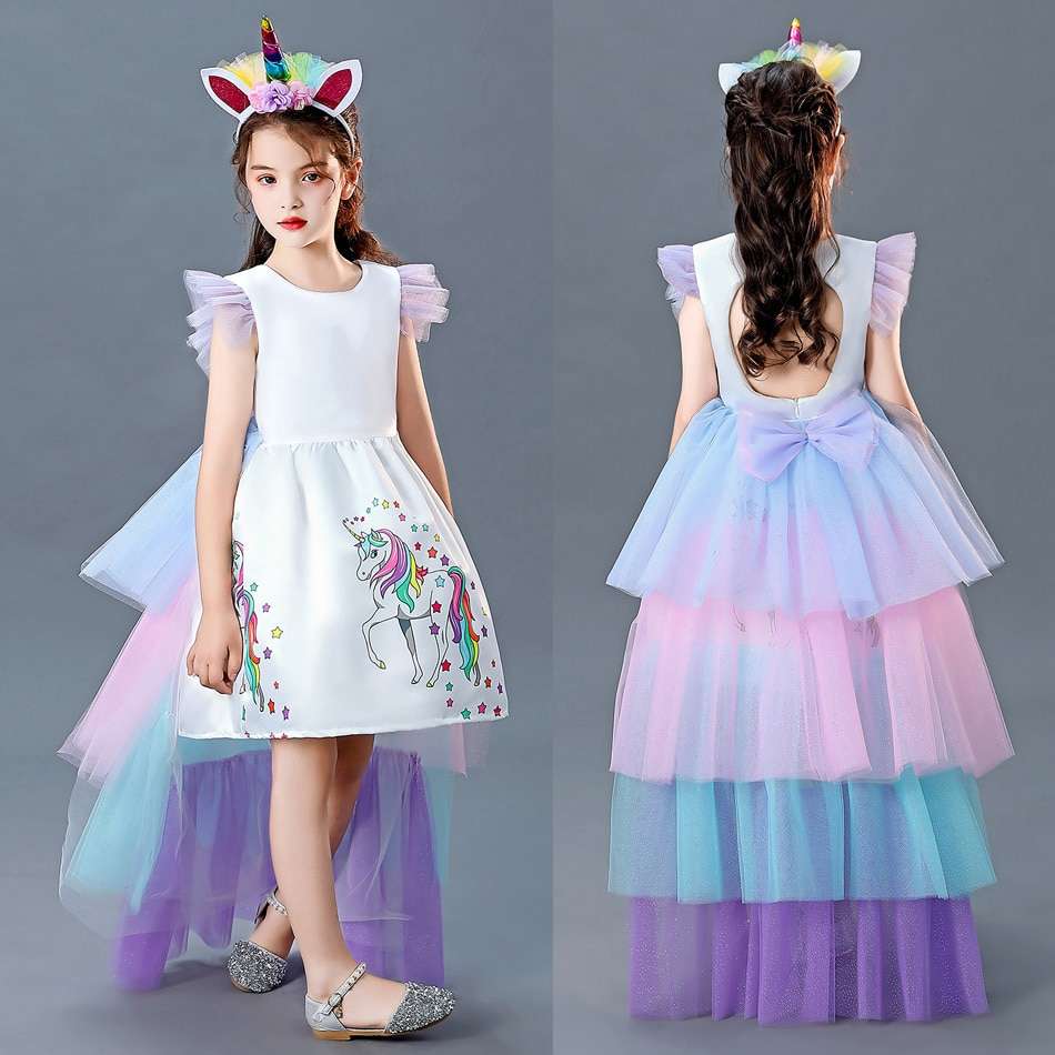 Unicorn Party Dress, Girls Unicorn Dress up, Girls Dress, Girls Birthday Dress, Unicorn Costume, Girls Unicorn Outfit, Unicorn Dress For Girls