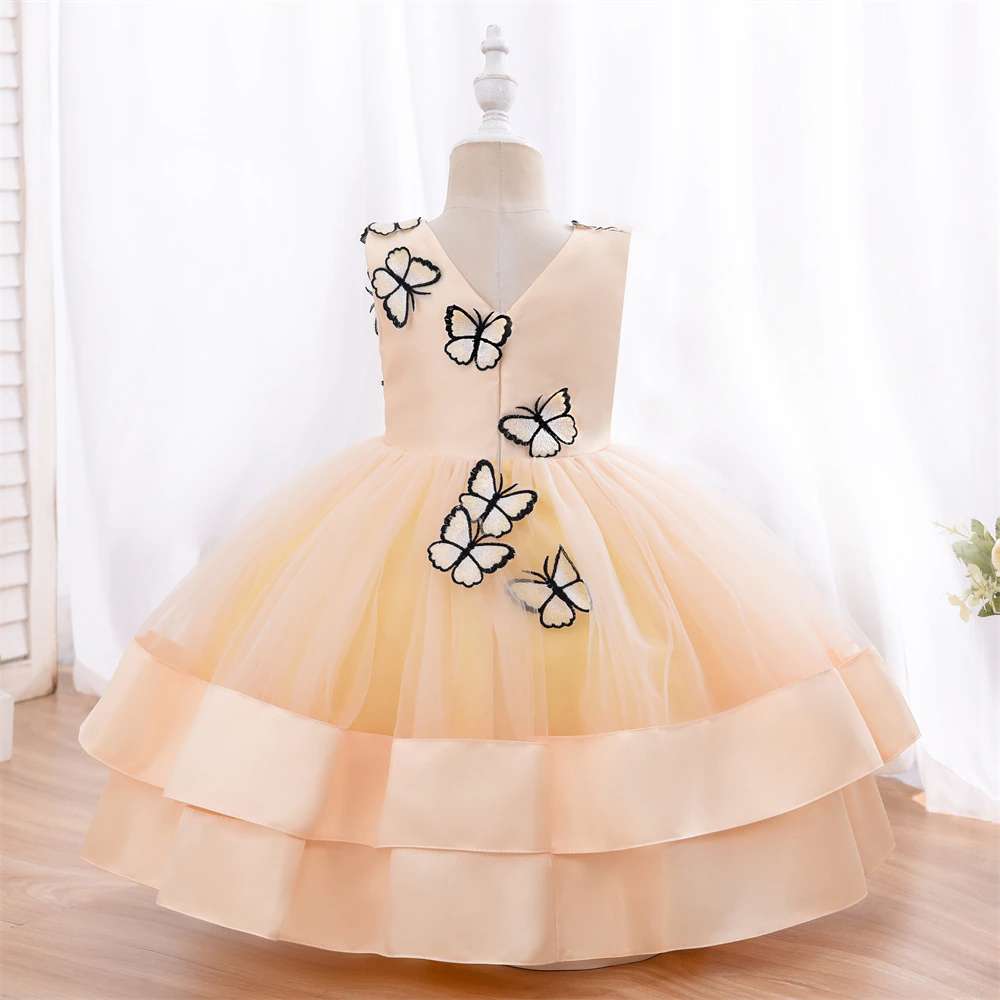 Enchanting Butterfly Kids Party Dresses | Butterfly Princess Dress & Flower Girl Tutu Dresses for Girls