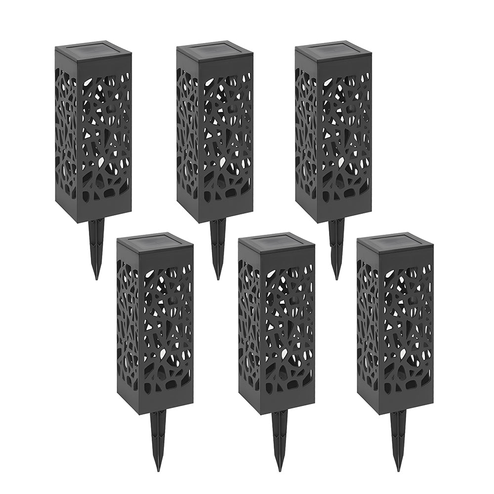 LUMIRO 6 Pack Solar Decorative Lights Garden & Outdoor Hollow Design Cutout_6