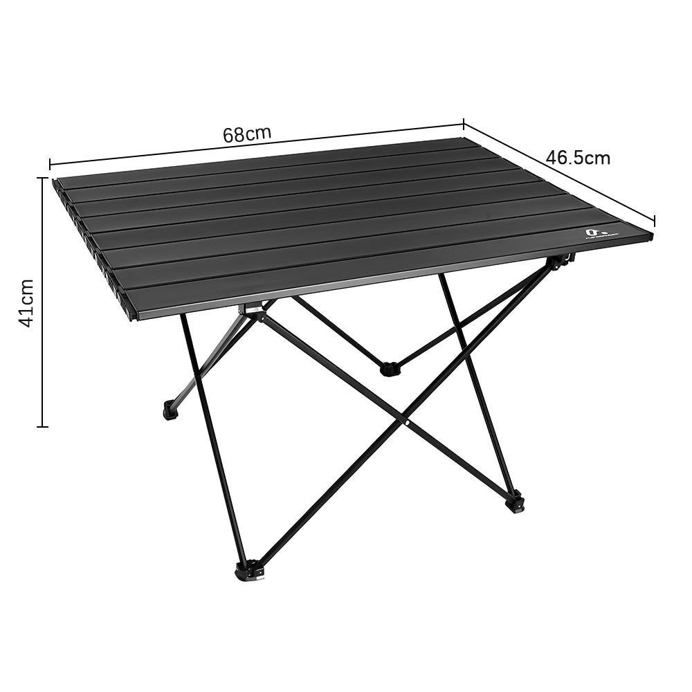 HYPERANGER Portable Aluminum Alloy Camping Folding Picnic Table_1