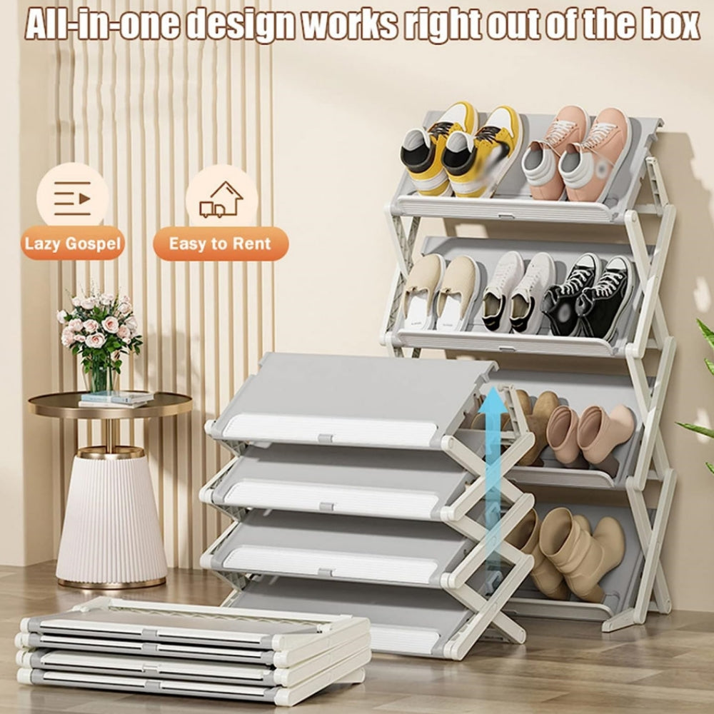 STORFEX Dual Modes Placement Folding Shoe Rack