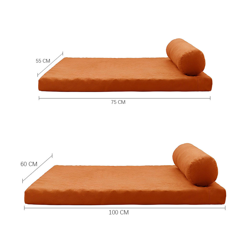 PETSWOL Removable and Washable Dog Sofa Bed-Orange