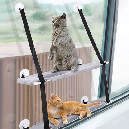 PETSWOL 2 Layer Cat Window Perch Cat Hammock