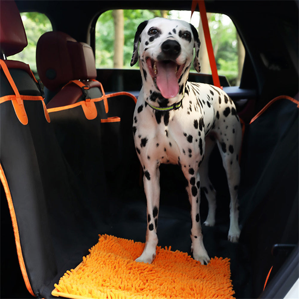 PETSWOL Dog Car Seat Cover with Snuffle Mat