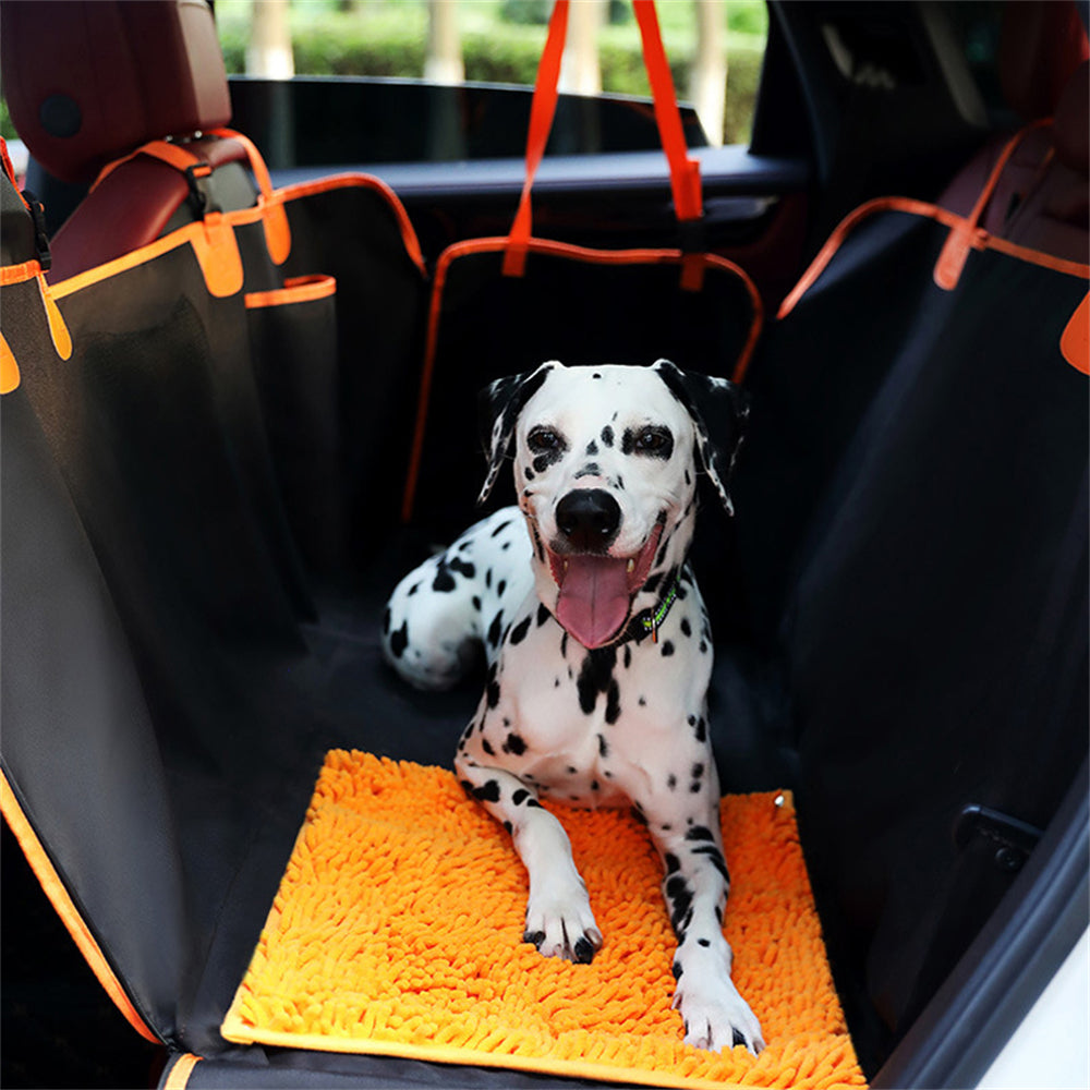 PETSWOL Dog Car Seat Cover with Snuffle Mat