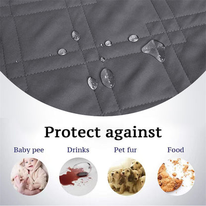 PETSWOL Waterproof Dog Bed Cover and Pet Blanket for Furniture, Bed, Couch, and Sofa-Gery