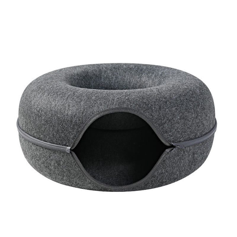 Detachable Donut Shape Pet Bed Cat and Dog Washable