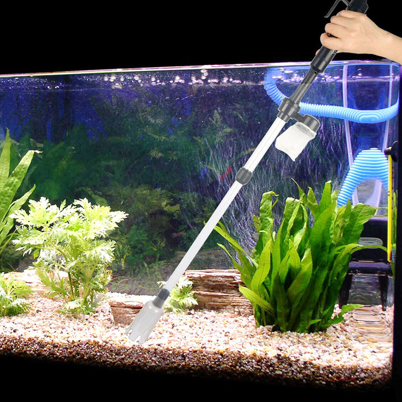 Fish Tank Cleaner Electric Gravel Vacuum Siphon Kit- Battery Powered