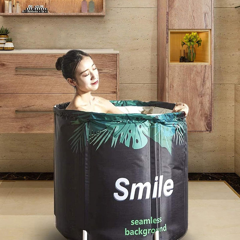 Portable Japanese Soaking Bathtub Free-Standing Adult Dipping Barrel_9