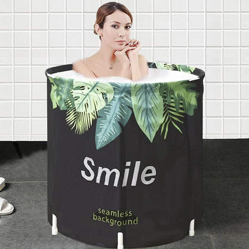 Portable Japanese Soaking Bathtub Free-Standing Adult Dipping Barrel_7