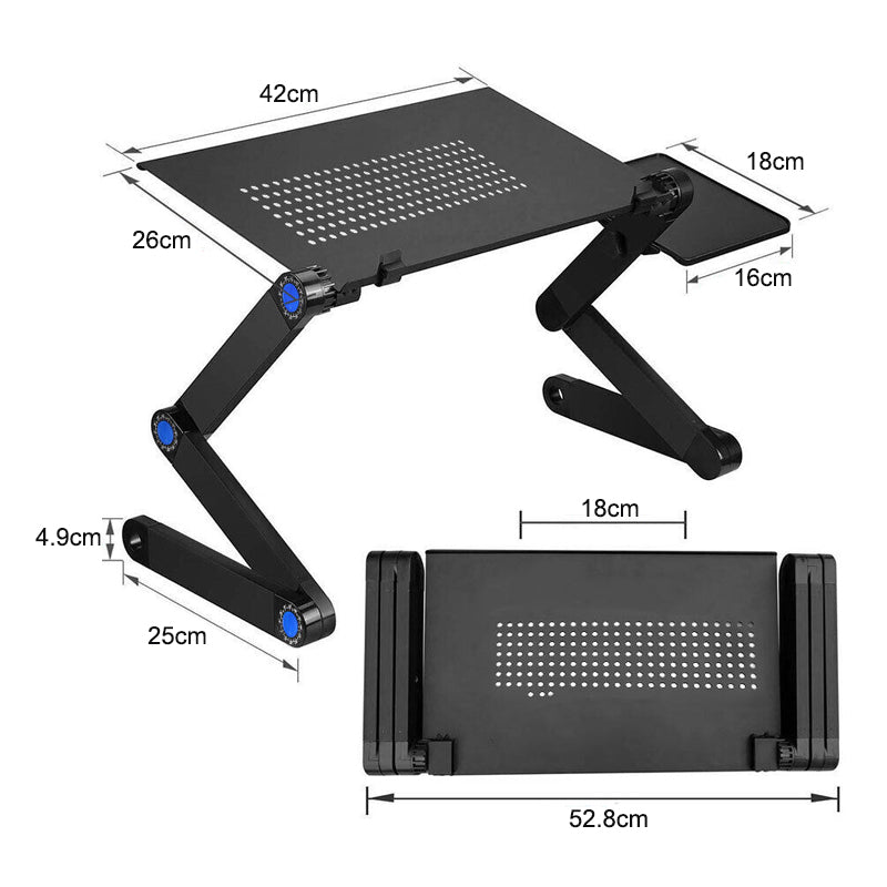 Universal Table Laptop Cooling Stand with Foldable Mouse Pad Holder_1