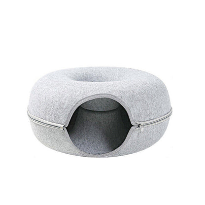 Detachable Donut Shape Pet Bed Cat and Dog Washable