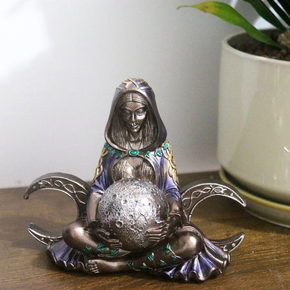 Millennial Gaia Resin Statue Mother Earth Goddess Art Figurine Garden Decor_9