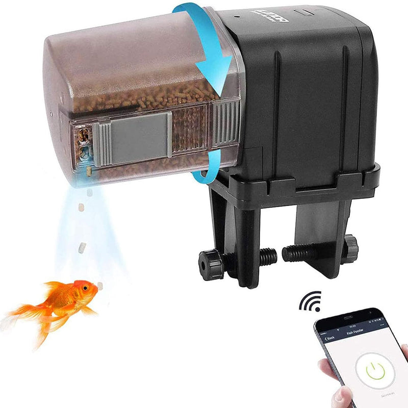 Wi-Fi Enabled Automatic Pet Fish Feeder Food Dispenser- USB Powered