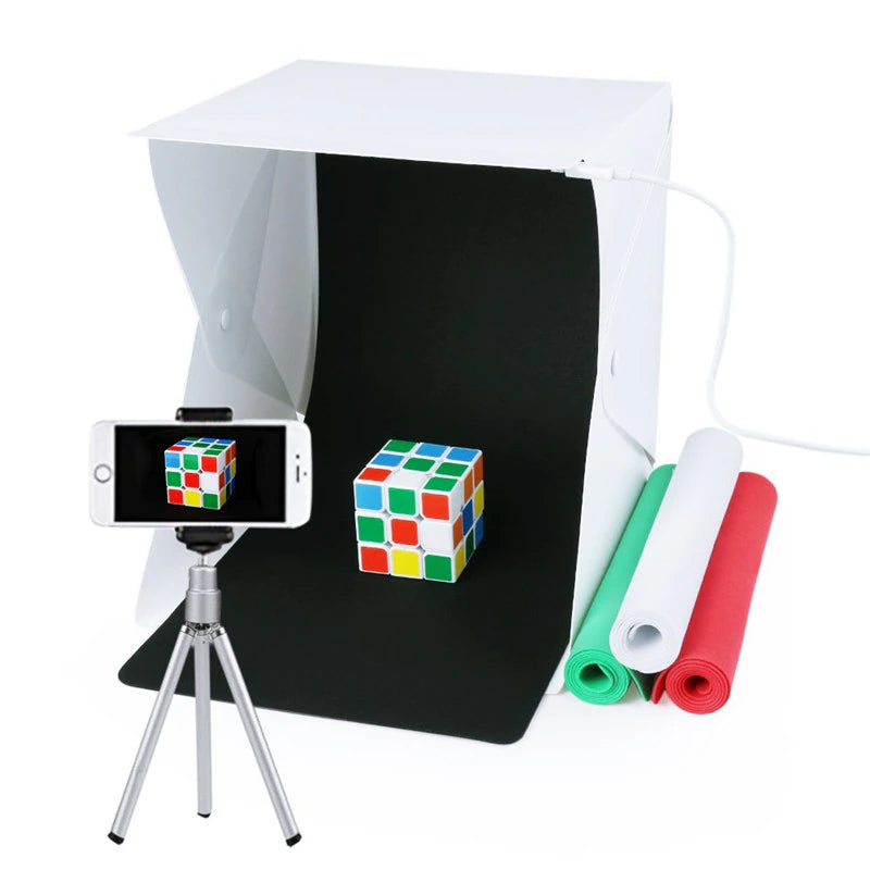 9" Mini Foldable Photography Lightbox Studio Lightroom LED Softbox_7