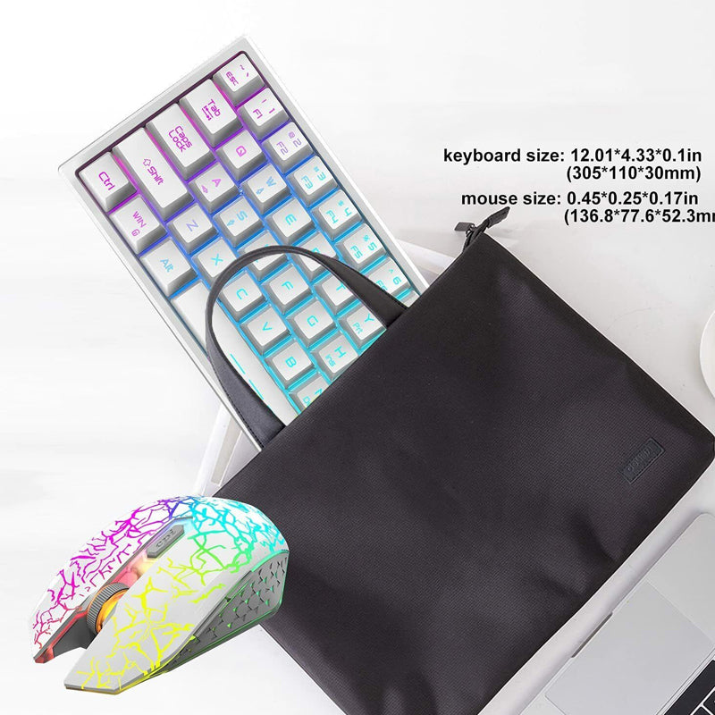 Rainbow Backlit Wireless Gaming Keyboard Mouse and Mat Combo Set_8