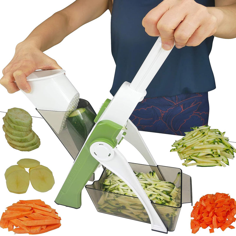 4-in-1 Safe and Steady Mandolin Vegetable Slicer Ingredient Chopper_4