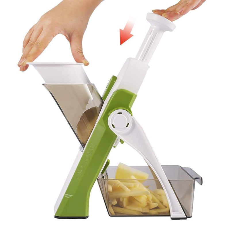 4-in-1 Safe and Steady Mandolin Vegetable Slicer Ingredient Chopper_5