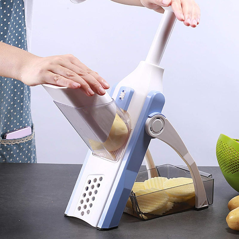 4-in-1 Safe and Steady Mandolin Vegetable Slicer Ingredient Chopper_6