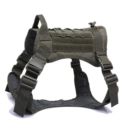 No Pull Adjustable Reflective Tactical Harness for Military Service Dogs