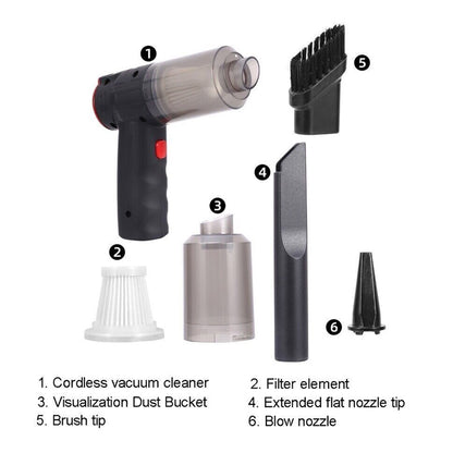 16000PA Wireless Wet & Dry Handheld Car Vacuum Cleaner