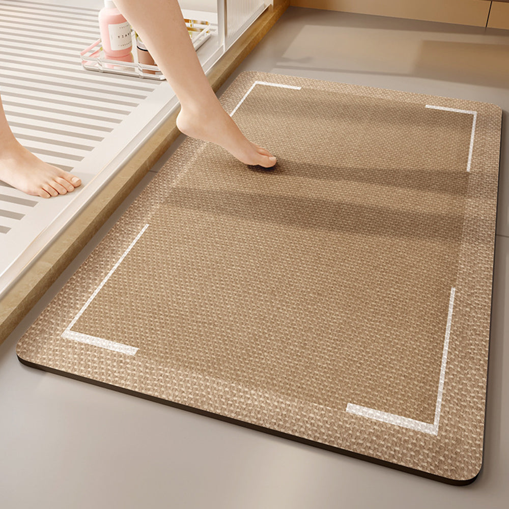 COMFEYA Super Absorbent Diatom Mud Mat Quick-Drying Bathroom and Kitchen Floor Mat