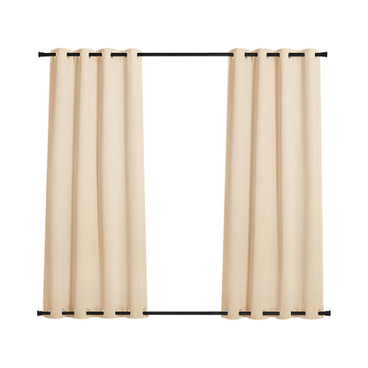 COMFEYA 2-Panel Weighted Blackout Curtains - Outdoor Patio Privacy and Wind Protection