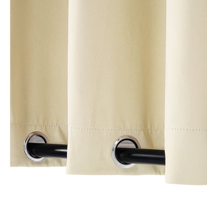 COMFEYA 2-Panel Weighted Blackout Curtains - Outdoor Patio Privacy and Wind Protection