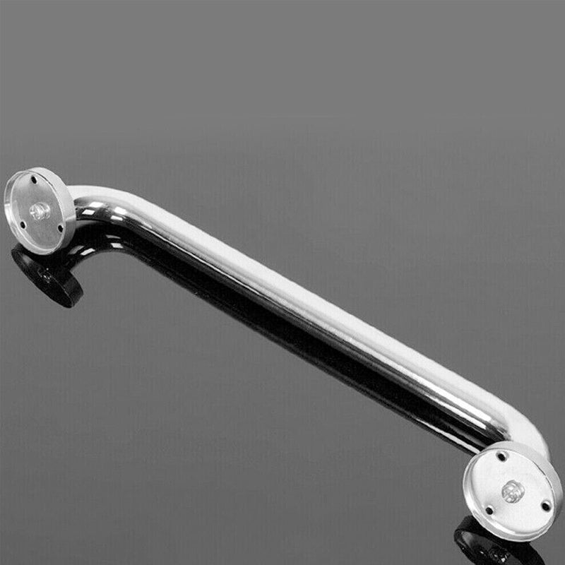 2 Pcs Chrome Plated Safety Bar Stainless Steel Bathroom Grab Handrails