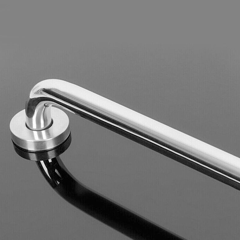 2 Pcs Chrome Plated Safety Bar Stainless Steel Bathroom Grab Handrails