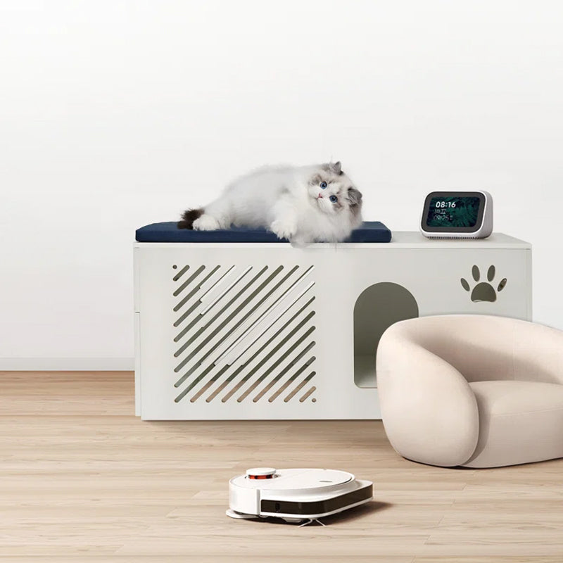 Cat Litterbox Enclosure Modern Designed Hidden Pet Litter Washroom