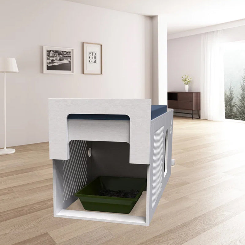 Cat Litterbox Enclosure Modern Designed Hidden Pet Litter Washroom