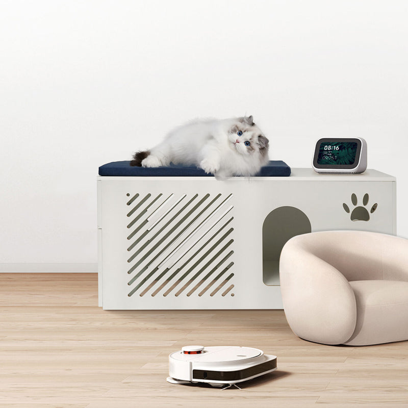 Cat Litterbox Enclosure Modern Designed Hidden Pet Litter Washroom