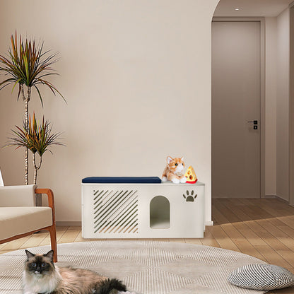 Cat Litterbox Enclosure Modern Designed Hidden Pet Litter Washroom